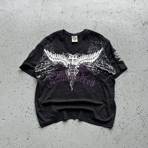 Shirt nera viola y2k - viola,