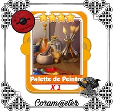 Palette de peintre x 1 carte