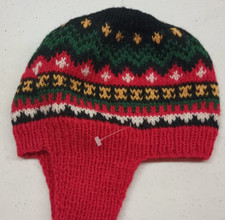 Cappello da sci vintage rosso