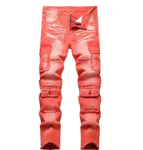 Pantalone jeans uomo - , rosso