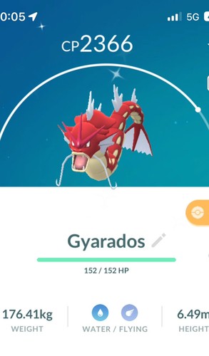 Shiny gyarados pokemon gen1 - gyarados, go