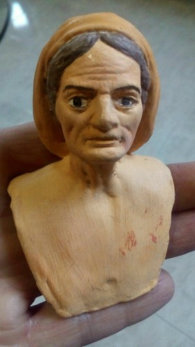 Testa terracotta personaggio