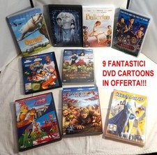 LOTTO  9+1 DVD CARTONI ANIMATI