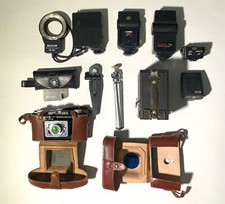 LOTTO ATTREZZATURA FOTOGRAFICA-VINTEGE-ANTICHE-FOTO-NON FUNZIONANTI