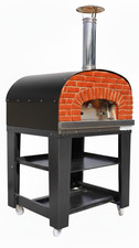 FORNO A LEGNA SPEEDY 4  CUPOLA E PIANO COTTURA IN REFRATTARIO NERO