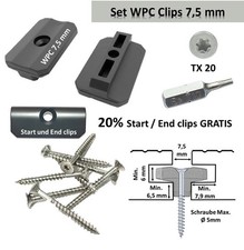 Clip in WPC staffe di