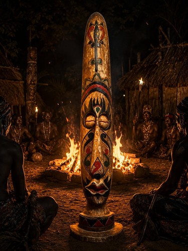Scultura etnica tribale - etnica, in