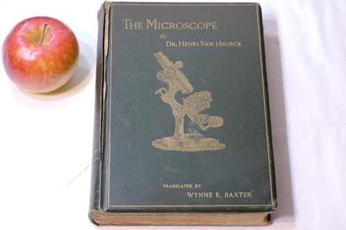 Antique microscope book 1893 - book,