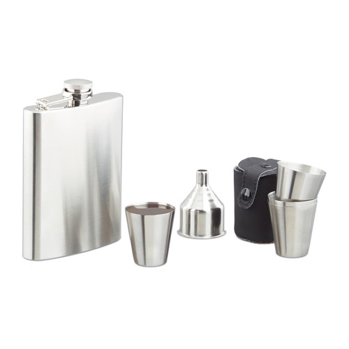 Set fiaschetta con - , bicchieri
