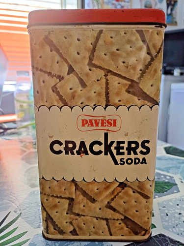 Scatola latta crackers - latta, soda