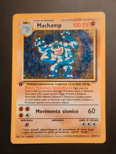 Machamp set base 102 holo - machamp,