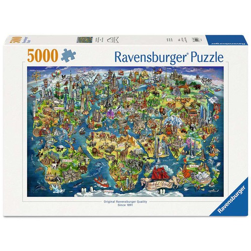 Ravensburger mappa del mondo - mappa,