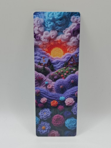 Whimsical crochet landscape - crochet,