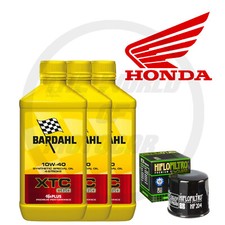 Kit tagliando Honda SW-T 400 2009/2015 3L Bardahl XTC C60 10W40 filtro olio SW-T