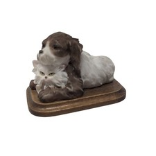Statuina cane e gatto persiano