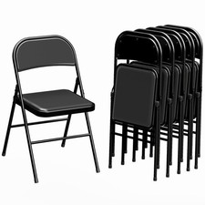 HOMCOM Set 6 Sedie Pieghevoli