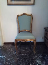elegante scoppia di sedie antiche inizi 1700 stile Luigi xv° intagliata e dorata