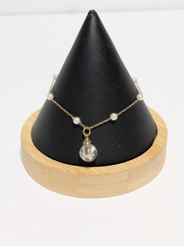 Bracciale catena perle finte