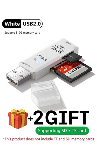 Lettore schede 2in1 usb - schede,