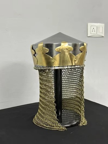 Elmetto coif chainmail fatto - elmetto,