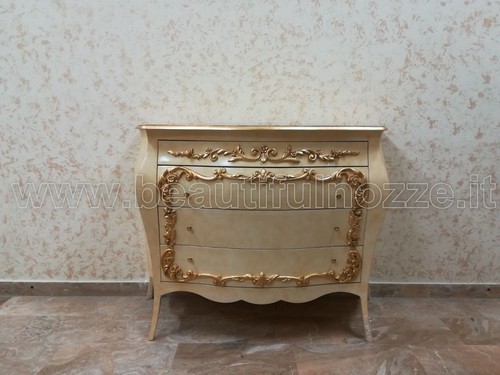 Comò legno avorio - in, foglia