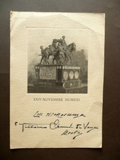 Autografo Fac Simile Vittorio