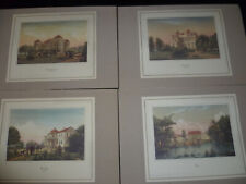 RACCOLTA 26 STAMPE VARI TIPI INCOLLATE SU CARTONCINO 50 X 35 CM FIORI VILLE INFO