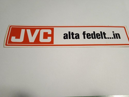 Adesivo jvc alta fedeltà - adesivo,