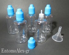 flaconi bottiglie 50ml x5 PET