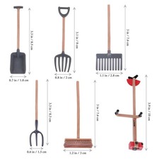  13 pezzi di simulazione fattoria set da gioco accessori per modelli di attrezzi