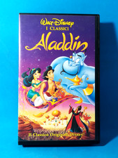 VHS FILM ALADDIN VIDEOCASSETTA CARTONI ANIMATI DA COLLEZIONE