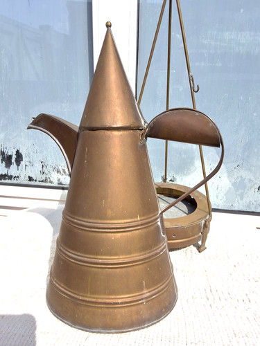 Vintage kenyan brass coffee - vintage,