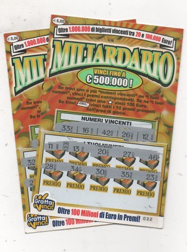 Gratta vinci miliardario - e,