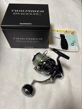 Mulinello da spinning Shimano Twin Power SW6000HG bobina in metallo usato, linea PE 3 libbre