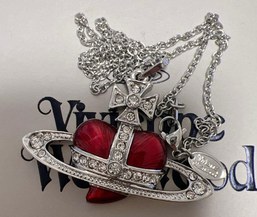 Collana sfera cuore vivienne - collana,