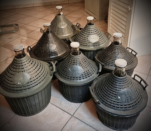 Damigiane vetro per vino usate - damigiane,