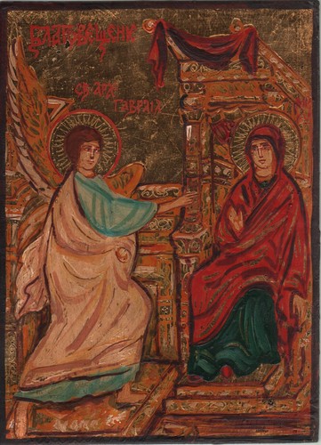 Icona antica annunciazione - antica,, annunciazione-