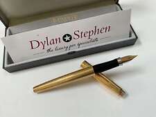 Parker 75 Cisele gold Plated fountain pen 14K gold nib