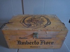 vino Fiore Gattinara Cassetta in legno Vintage 6 bottiglie  cm 39x 24 x 18 