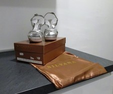 SCARPE DA CERIMONIA NUMERO 37 IN RASO ARGENTO