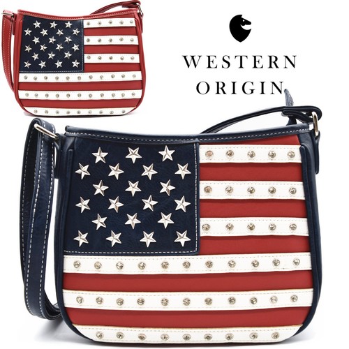 Borsa tracolla bandiera usa - a,