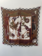 Sciarpa donna seta quadrata Christian Dior vintage 