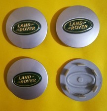 4 TAPPI COPRIMOZZO LAND ROVER EVOQUE DISCOVERY  62MM SILVER GOLD AFTERMARKET