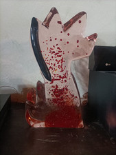 Archimede Seguso scultura Cane Stilizzato Vetro Di Murano