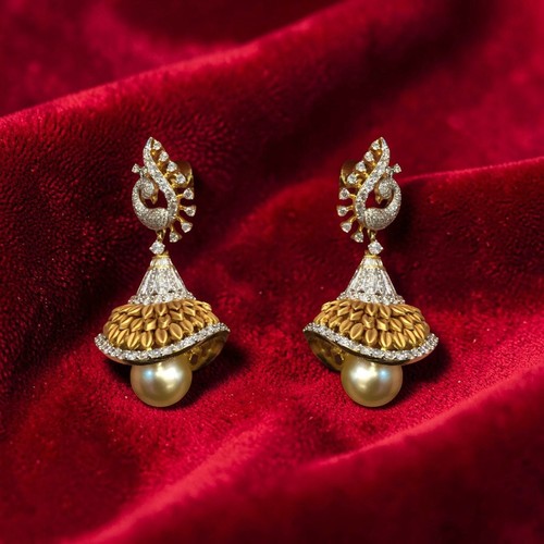 Orecchini jhumki diamanti - jhumki,