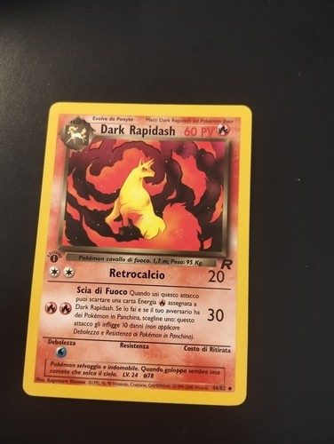 Carta pokemon dark rapidash - carta,