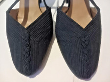 SANDALI vintage in GROS GRAIN - LAVORAZIONE ARTIGIANALE - Angelillo Genova