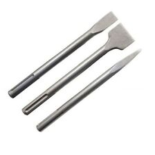  Scalpelli / Scalpello a punta e piatto / taglio 280mm attacco SDS Max set 3 pz