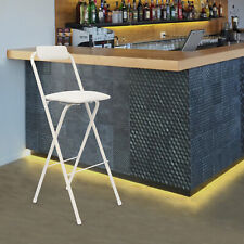 Nuova Sedia da Bar Pieghevole Alta Pieghevole Sgabello Pieghevole Portatile Carico Max 125kg