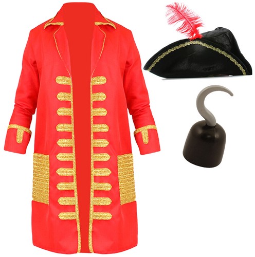 Costume pirata capitano gancio - costume,